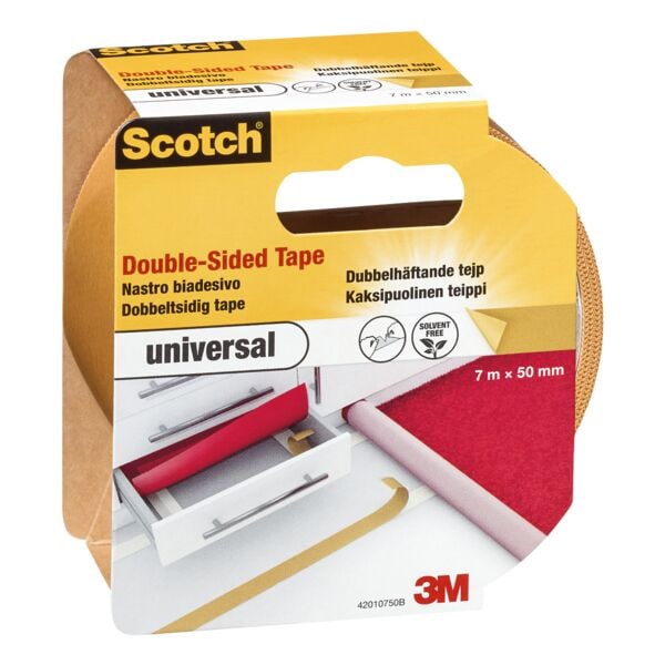 Scotch Doppelseitiges Teppichklebeband, 50 mm/7 m Scotch Doppelseitiges Teppichklebeband, 50 mm/7 m