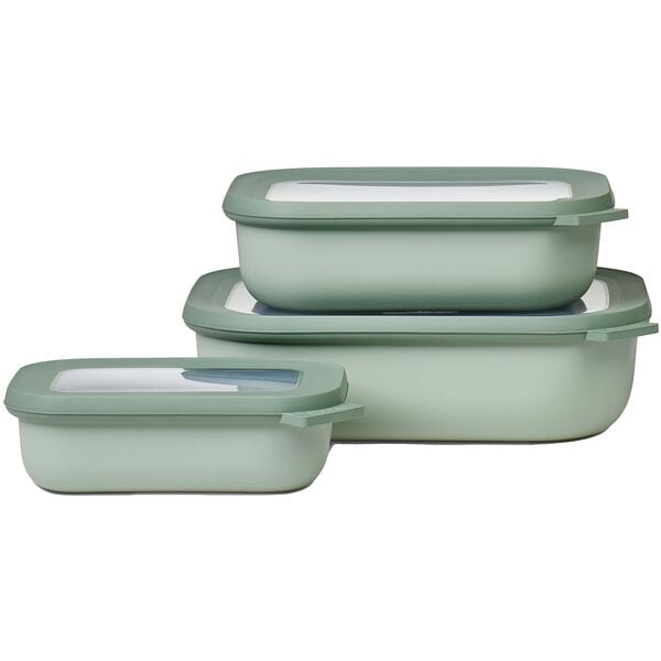 MEPAL Frischhaltedosen-Set »Cirqula rechteckig flach Nordic sage« 3 Stück MEPAL Frischhaltedosen-Set »Cirqula rechteckig flach Nordic sage« 3 Stück