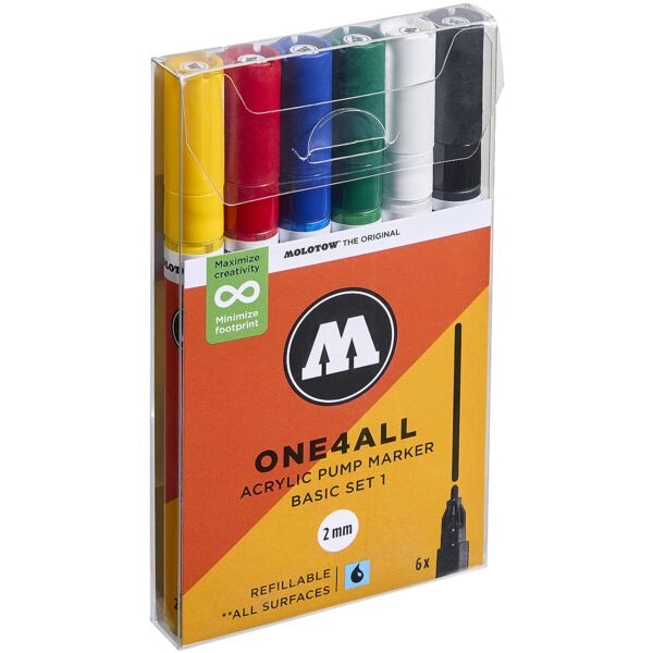MOLOTOW Lackmarker »One4All« 2,0 mm 6 St.
