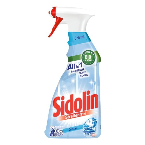 Sidolin Glasreiniger All in 1 Streifenfrei Cristal 500 ml