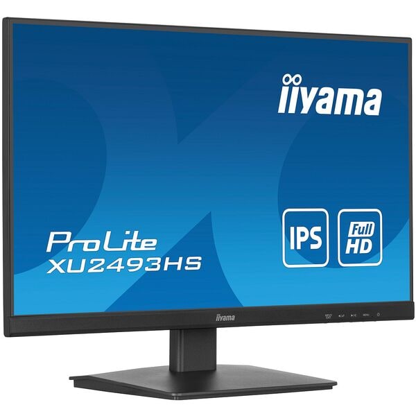 Iiyama ProLite XU2493HS-B6 LED Monitor, 61,0 cm (24''), 16:9, Full HD, HDMI, DisplayPort, Kopfhrer-/Mikrofonkombinationsbuchse