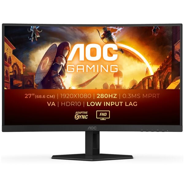 AOC C27G4ZXE VA Monitor, 68,6 cm (27''), 16:9, Full HD, 2x HDMI, DisplayPort, 3,5-mm-Stecker