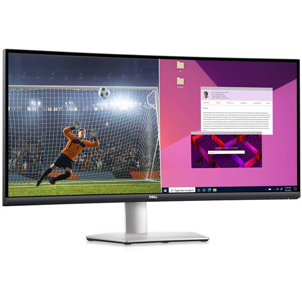 Dell S3423DWC LED Monitor, 86,0 cm (33,9''), 21:9, WQHD, 2x HDMI, DisplayPort, 2x USB Typ A, USB Typ C, USB Typ B, Audio Out