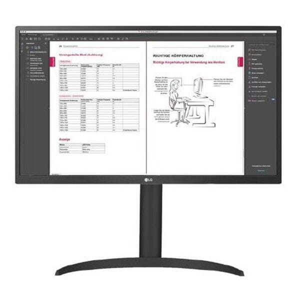 LG 27BP55U-B LED Monitor, 68,0 cm (26,8''), 16:9, 2x HDMI, DisplayPort, USB Typ C, 2x USB, Kopfhörer-/Mikrofonkombinationsbuchse