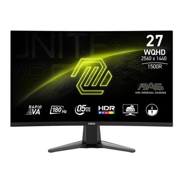 MSI MAG 27CQ6FDE VA Monitor, 69 cm (27,2''), 16:9, WQHD, 2x HDMI, DisplayPort, Kopfhrer-/Mikrofonkombinationsbuchse