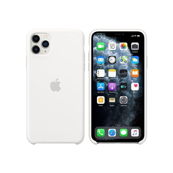 Apple Schutzhlle fr iPhone 11 Pro Max Silikon Case wei