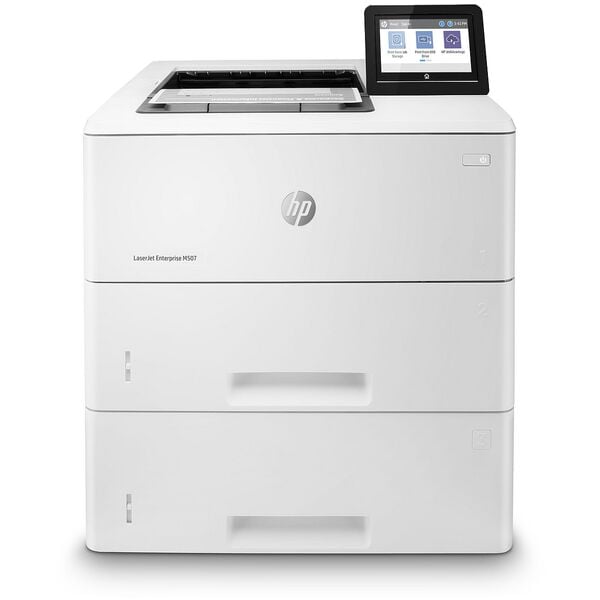 HP Laserdrucker LaserJet Enterprise M507x, A4 schwarz wei Laserdrucker, mit LAN und WLAN