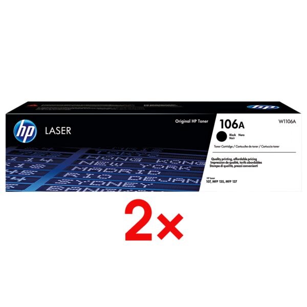HP 2x Druckkassette »W1106A« HP 106A