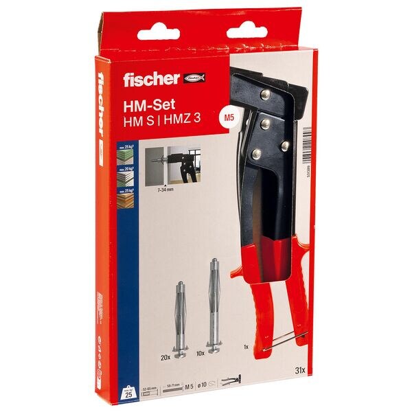 fischer Schrauben- und Dbel-Sortiment HM/HMZ 3 61 Stck
