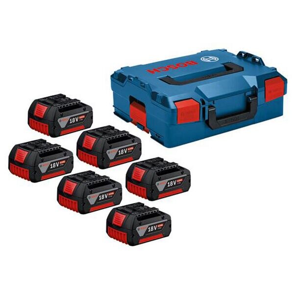 BOSCH 6er-Pack Werkzeugakkus »GBA 18V« 18.0 V BOSCH 6er-Pack Werkzeugakkus »GBA 18V« 18.0 V