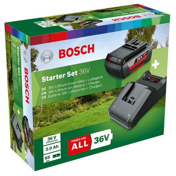 BOSCH Werkzeugakkumit Ladegert Starter-Set 36V