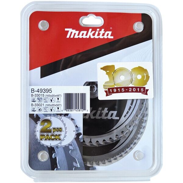 makita Kreissgebltter-Set B-49395 HM 2 Stck