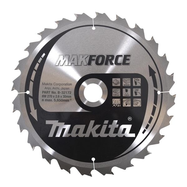 makita Kreissgeblatt B-32172 MAKFORCE 270 mm 24