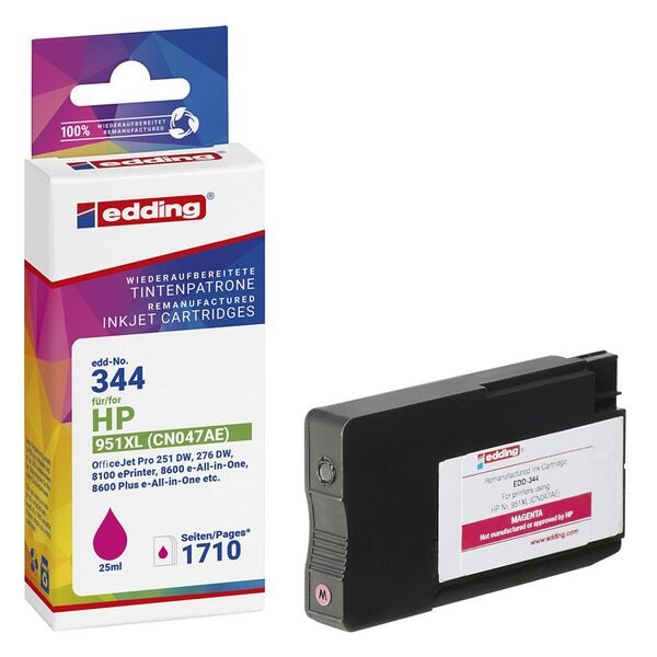 Edding Tintenpatrone ersetzt HP 951XL EDD-344 magenta