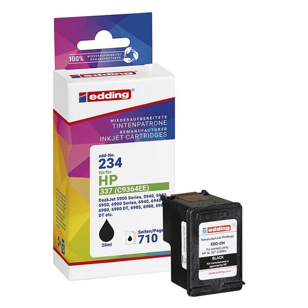 Edding Tintenpatrone ersetzt HP »337 « EDD-234 schwarz Edding Tintenpatrone ersetzt HP »337 « EDD-234 schwarz