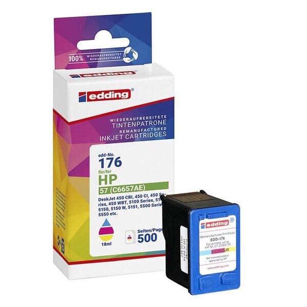 Edding Tintenpatrone ersetzt HP »57« EDD-176 color
