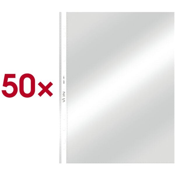 VON Prospekthllen A4 glatt/glasklar, oben offen - 50 Stck