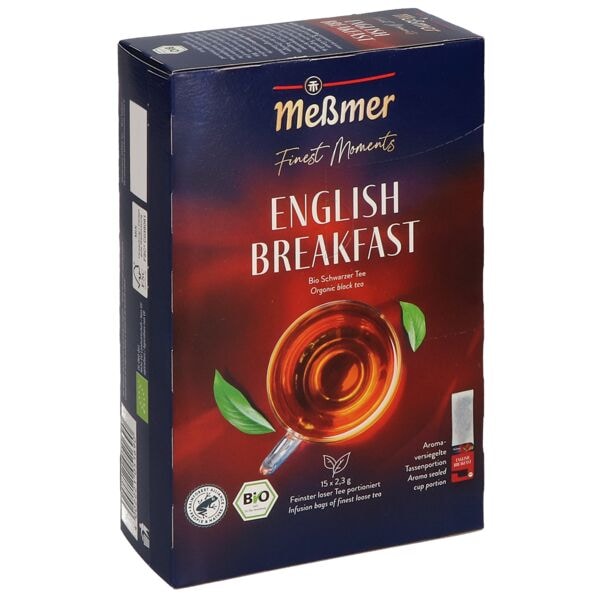 Meßmer Schwarztee »Bio English Breakfast« 15 Stück Tassenportion 