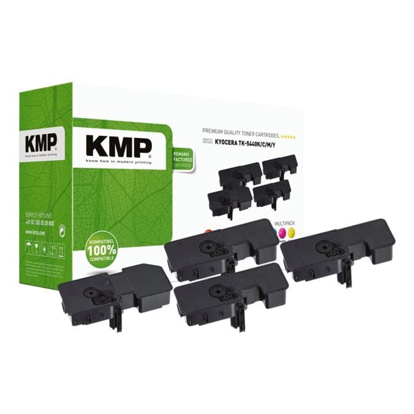 KMP Toner-Set ersetzt Kyocera »TK-5440BK,CMY« schwarz, cyan, magenta, gelb
