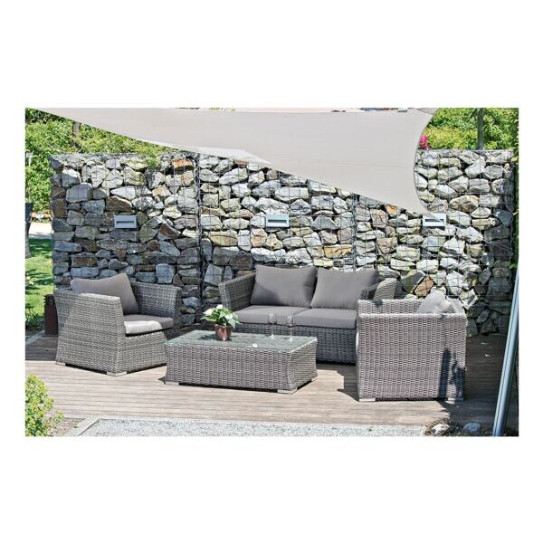 Garden Pleasure 4-tlg. Garten-Lounge-Set mit Tisch Avila