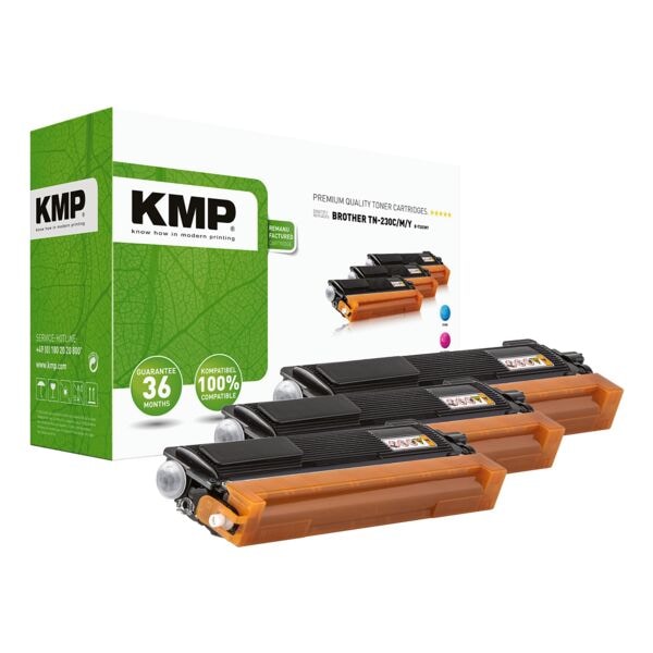 KMP Toner-Set ersetzt Brother »TN230C/M/Y« blau, rot, gelb