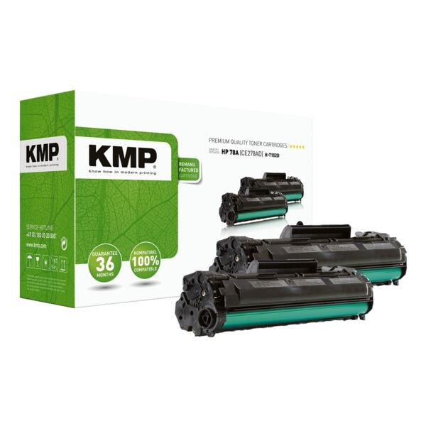 KMP Toner-Set ersetzt HP »CE278A« HP 78A schwarz