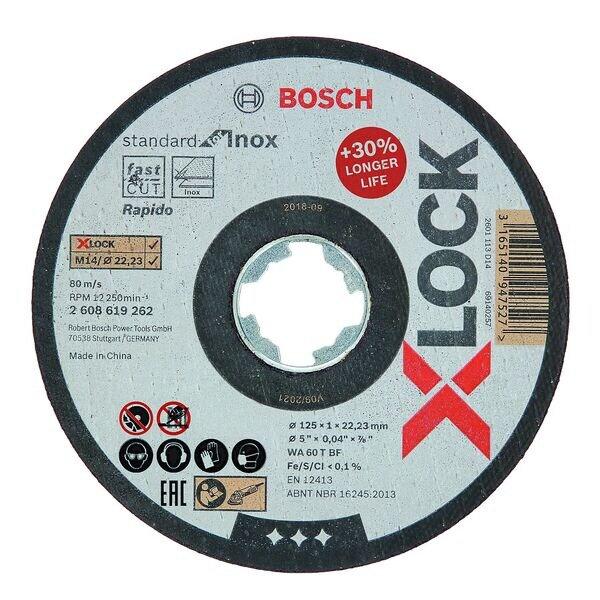 BOSCH Trennscheibe »X-LOCK Standard for Inox« 12.5 cm
