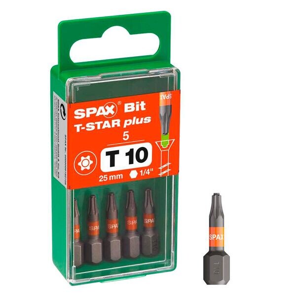 SPAX Bit-Set »T10 T-STAR Plus« T10 25.0 mm