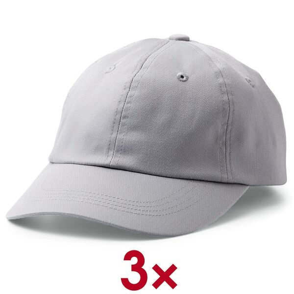 cricut 3er-Set Baseball-Cap-Rohling grau fr Transferpressen