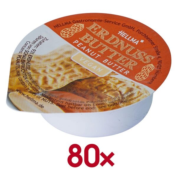 Hellma 80er-Pack Erdnussbutter 15 g