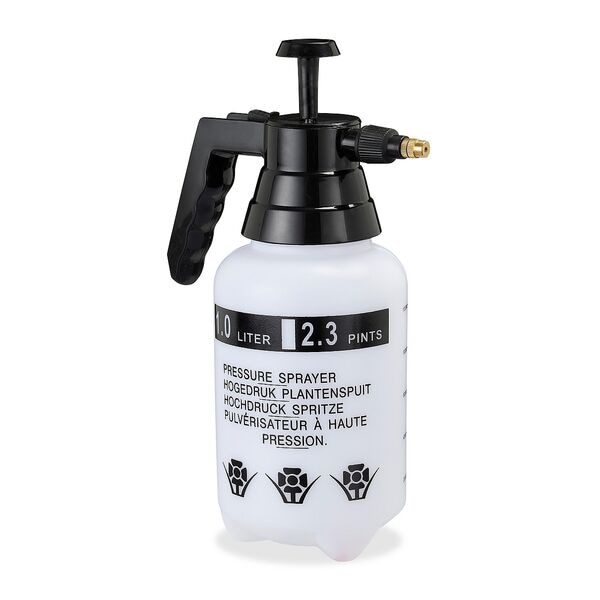 relaxdays 2er-Set Pumpsprühflaschen 1 Liter