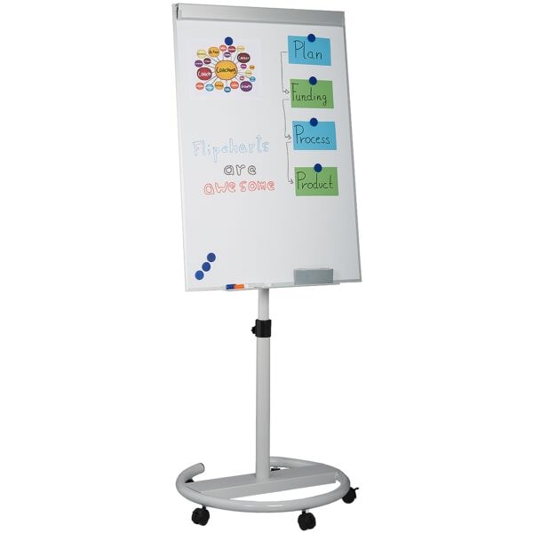 relaxdays Flipchart mobil 100x70 cm