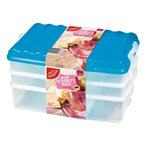 Gut & G�nstig Aufschnittbox �3-teilig� 2x 1 L / 1x 2 L