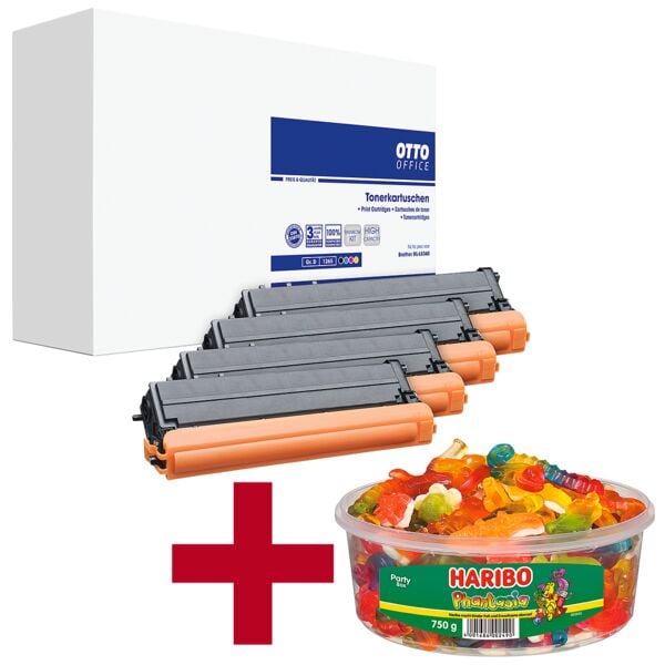 OTTO Office Toner-Set ersetzt Brother »TN-423 BK/C/M/Y« inkl. Fruchtgummi »Phantasia« Party Box 750 g