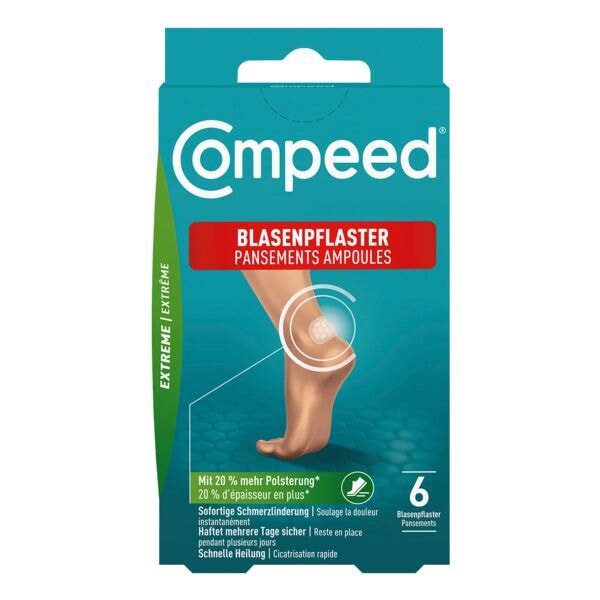 Compeed 6er-Pack Blasenpflaster Extreme mit 20% mehr Polsterung