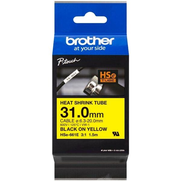 Brother Schrumpfschlauch �HSe-661E� 31 mm x 1,5 m