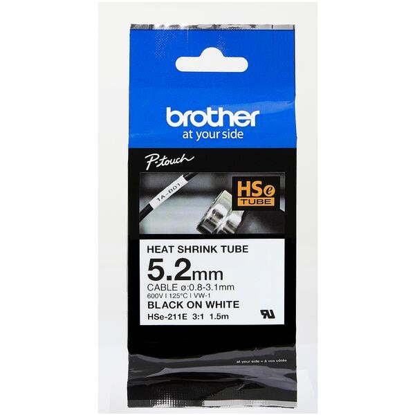 Brother Schrumpfschlauch HSe-211E 5,2 mm x 1,5 m