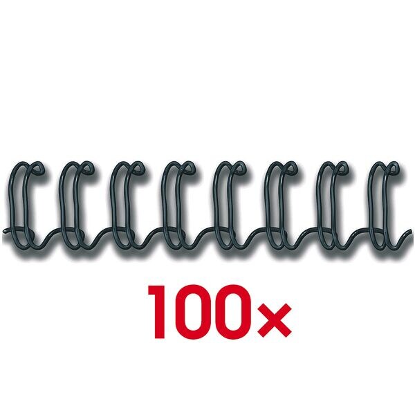 Fellowes Drahtbinder�cken 34 Ringe (3:1-Teilung)/8.0 mm schwarz