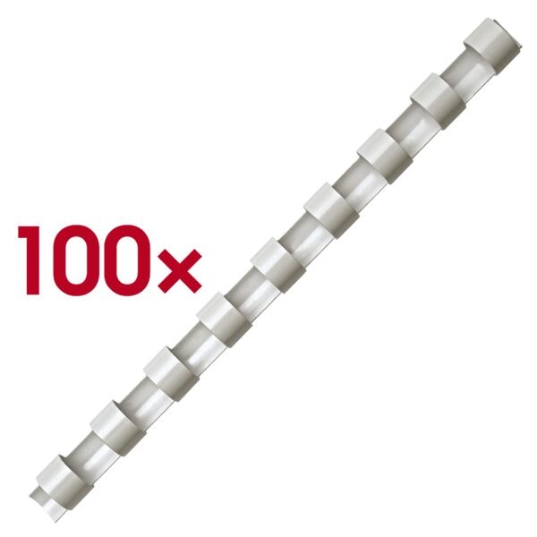 Fellowes Kunststoffbinder�cken 21 Ringe (US-Teilung)/19.0 mm wei�