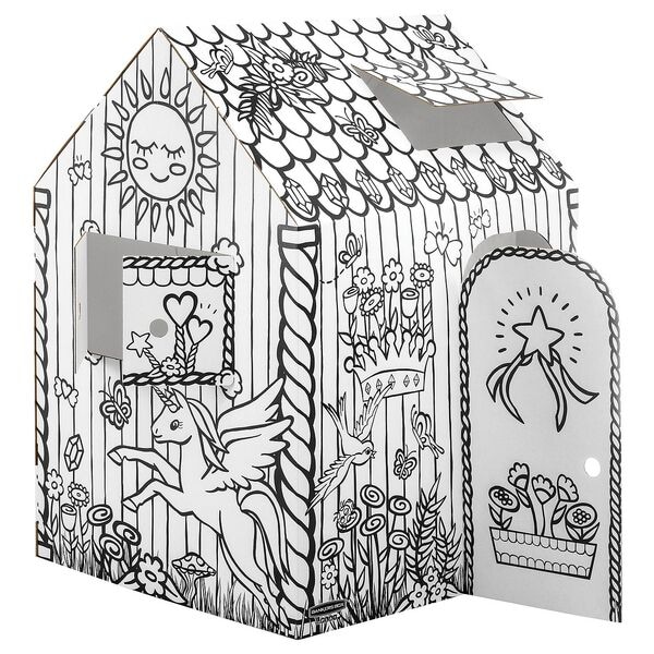 Bankers Box System Bastelset Karton-Spielhaus Einhorn 2-teilig