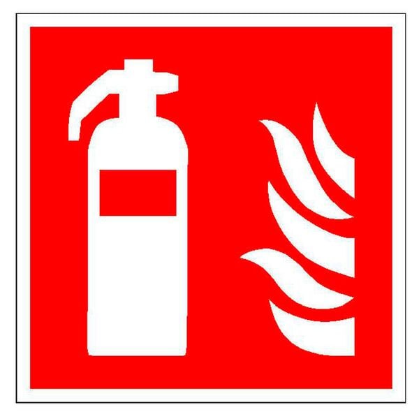 Safety Marking Brandschutzschild »Feuerlöscher« 15,0 x 15,0 cm Aluminium 1 Stück