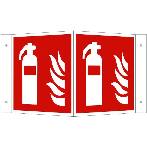 Safety Marking Brandschutzschild Feuerlscher 26,0 x 15,0 cm Aluminium 1 Stck