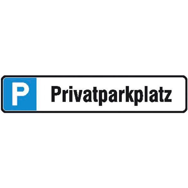 Safety Marking Hinweisschild �P Privatparkplatz� 52,0 x 11,0 cm Aluminium 1 St�ck