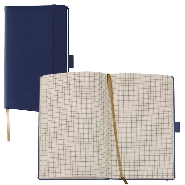 Notizbuch »Tucson« kariert A6 mittelblau