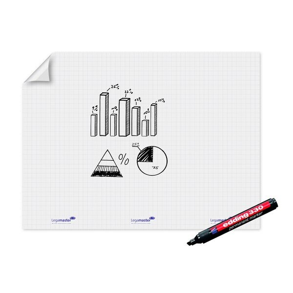 Legamaster Flipchart-Folie �Magic-Chart Flipchart� 90 x 120 cm 15 Blatt