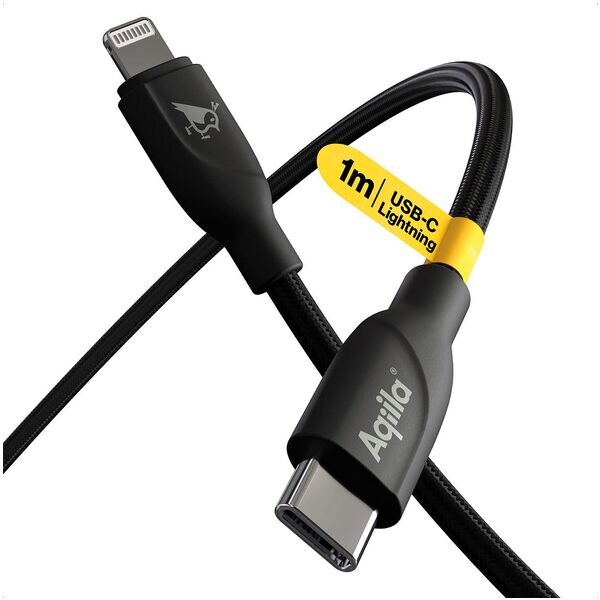 Aqiila Ladekabel CB21 USB C, Lightning 1.0 m