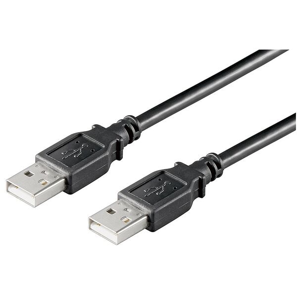 goobay USB-Kabel USB 2.0 A schwarz 1.8 m
