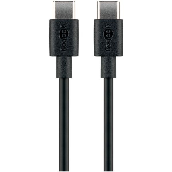 goobay USB-Kabel Anschlusskabel USB C 2.0 schwarz 2.0 m