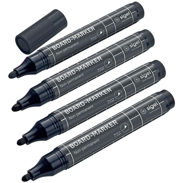Sigel Whiteboard- und Flipchart-Marker 2  - 3 mm 4 St�ck