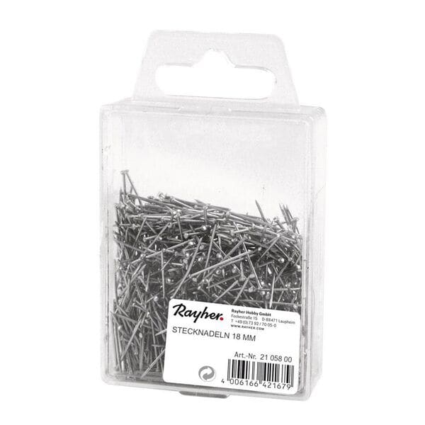Rayher 8.200-tlg. Stecknadel-Set silber